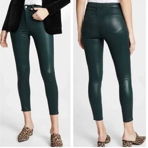 L’AGENCE NWOT Margot Evergreen Coated Size 28 Jeans